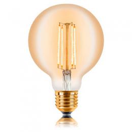 Изображение продукта Лампа светодиодная филаментная диммируемая E27 4W 2200K золотая 